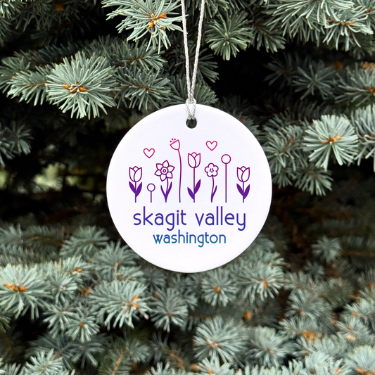 Skagit Valley Flowers Ornament