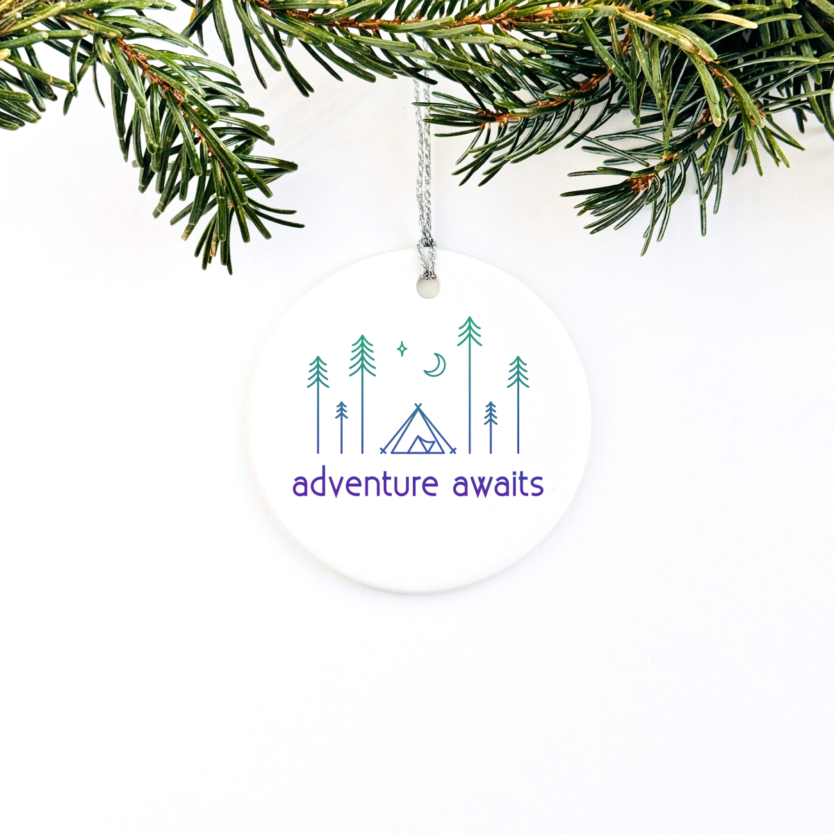Adventure Awaits Tent Ornament