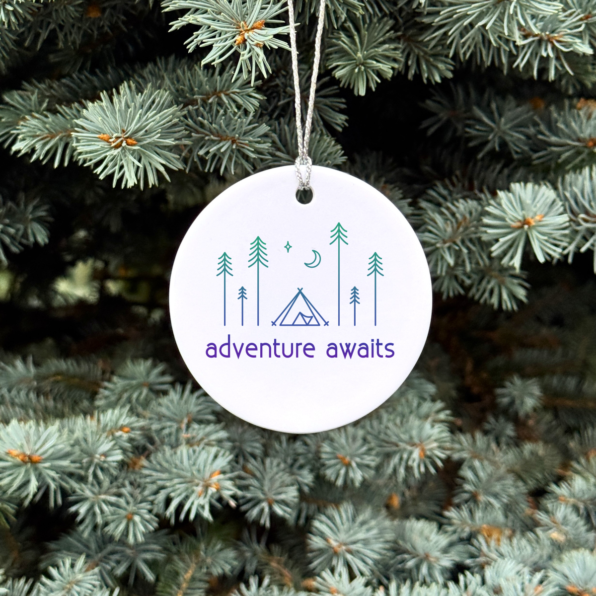 Adventure Awaits Tent Ornament