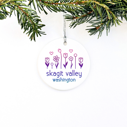 Skagit Valley Flowers Ornament