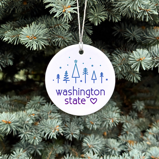 Washington Winter Trees Ornament