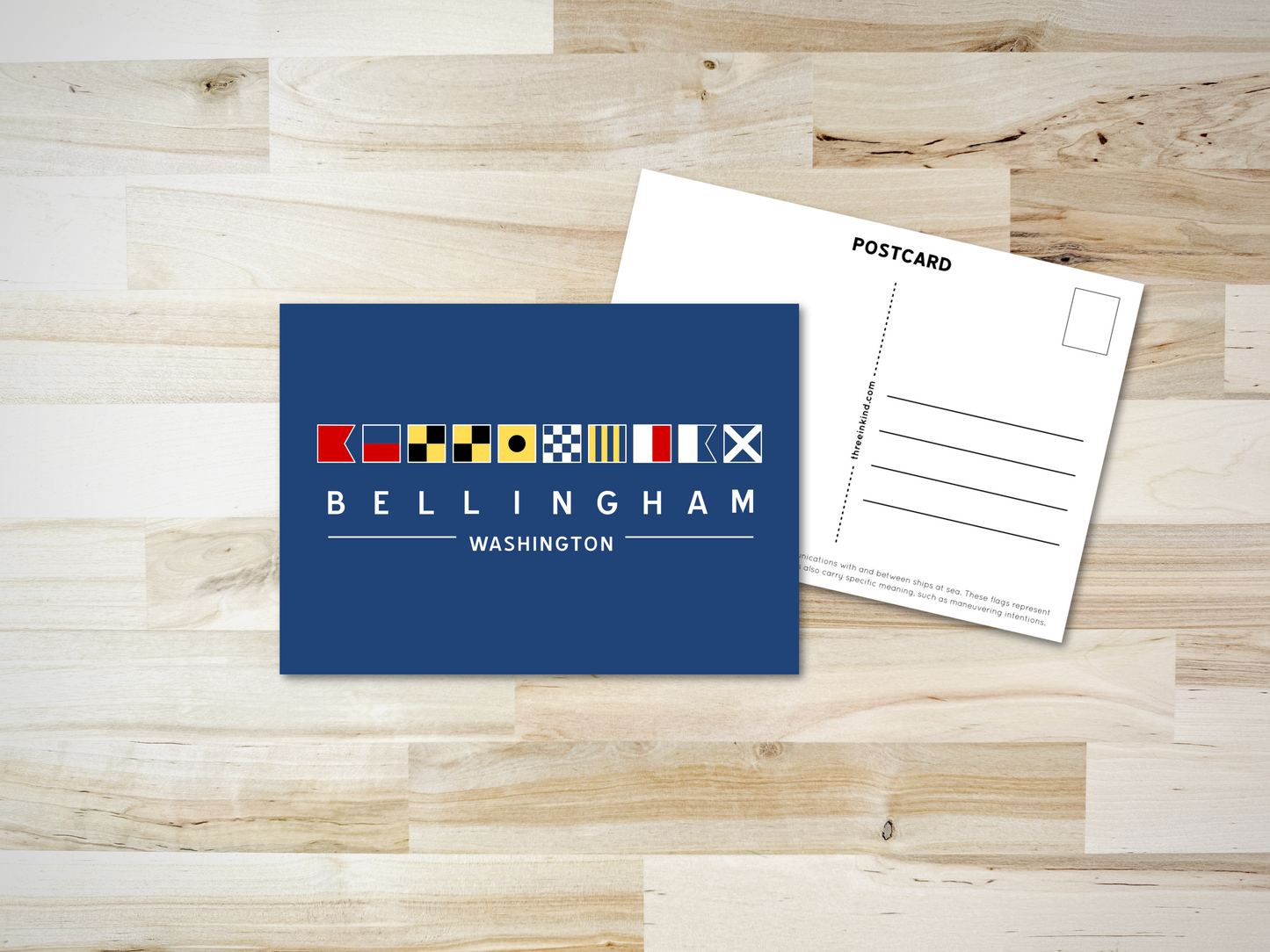 Bellingham Postcard - Nautical Flags