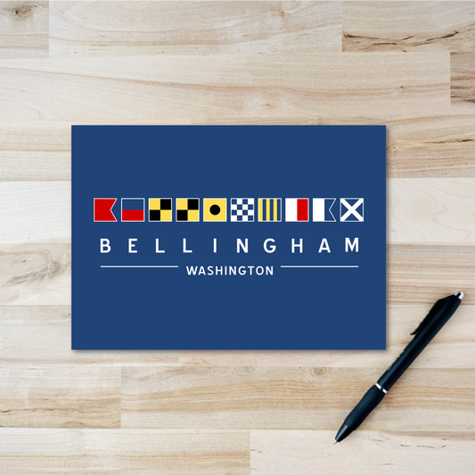 Bellingham Postcard - Nautical Flags