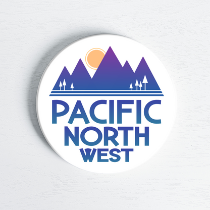 Pacific Northwest Bold Ceramic Coaster