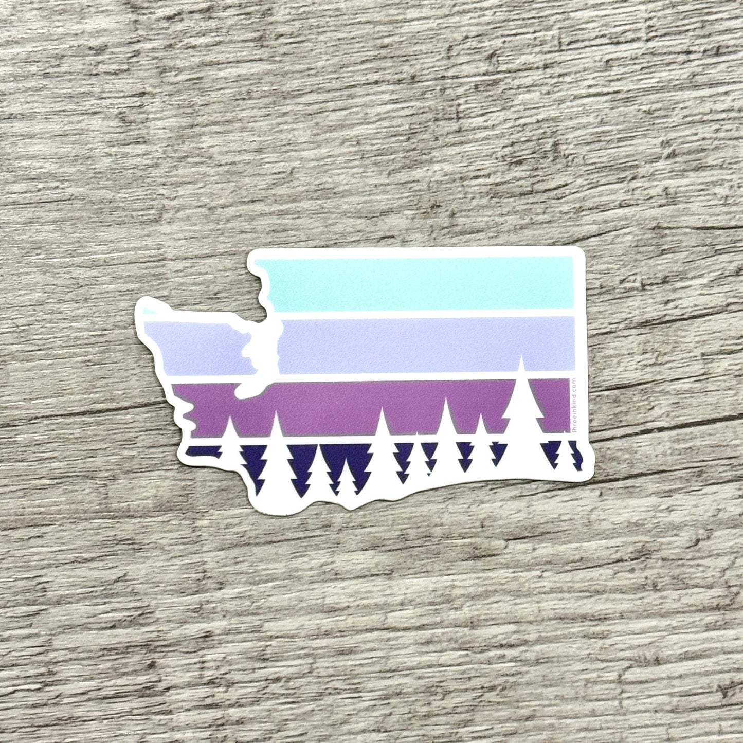 Washington State Color Block Cutout 3” Sticker / Decal