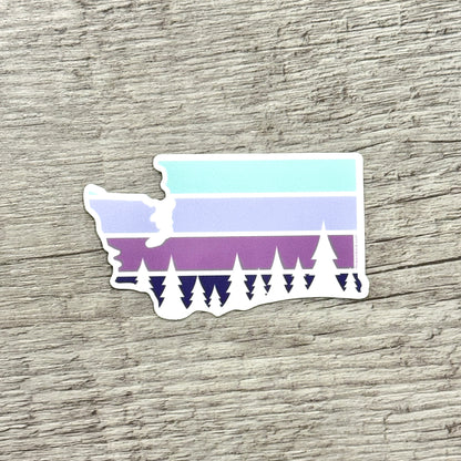 Washington State Color Block Cutout 3” Sticker / Decal