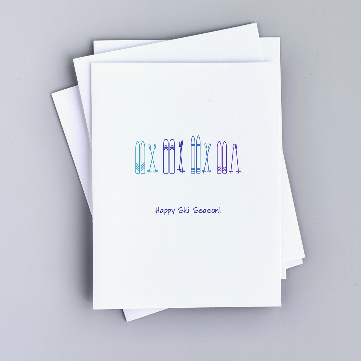 Happy Ski Season Holiday Greeting Card
