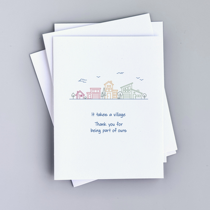 It Takes a Village Greeting Card