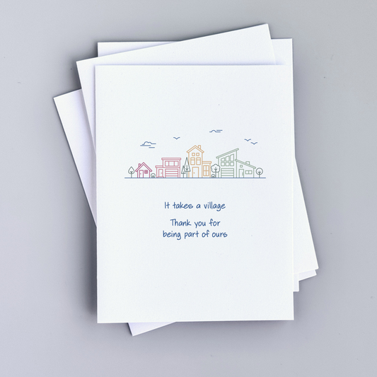 It Takes a Village Greeting Card