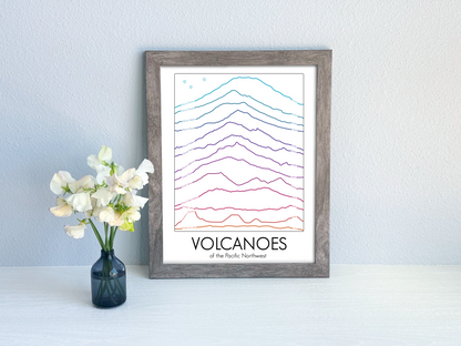 Summit Series - PNW Volcanoes (Unframed)