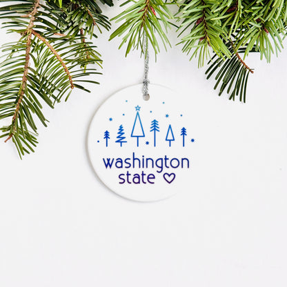 Washington Winter Trees Ornament