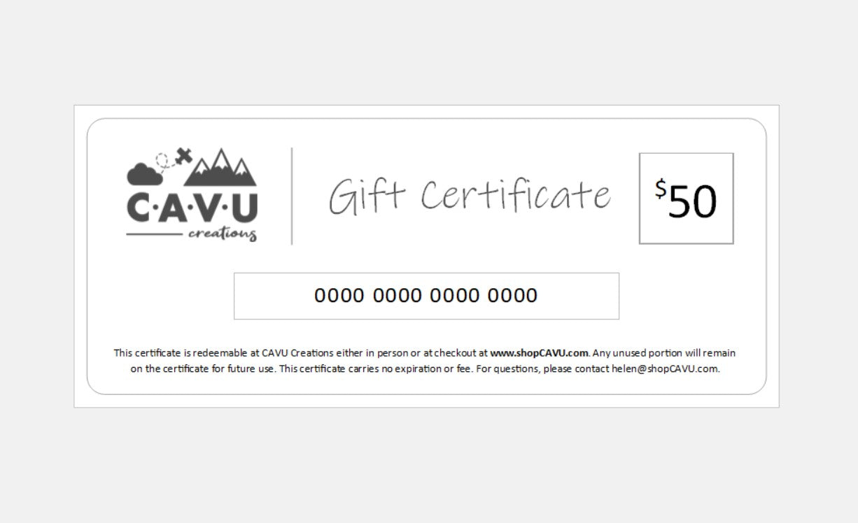 Gift Certificate (Sent by Mail)