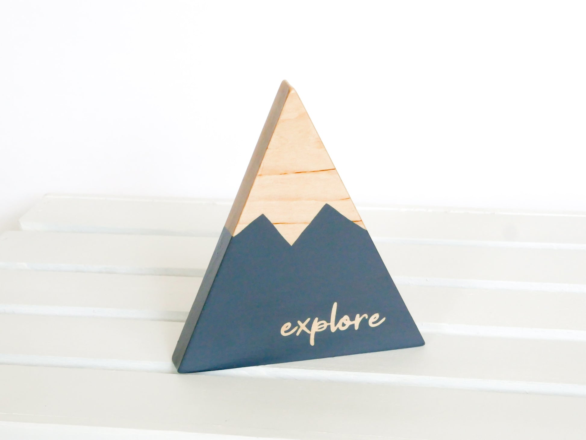 Wooden Mountain - Charcoal Gray - "Explore" - CAVU Creations