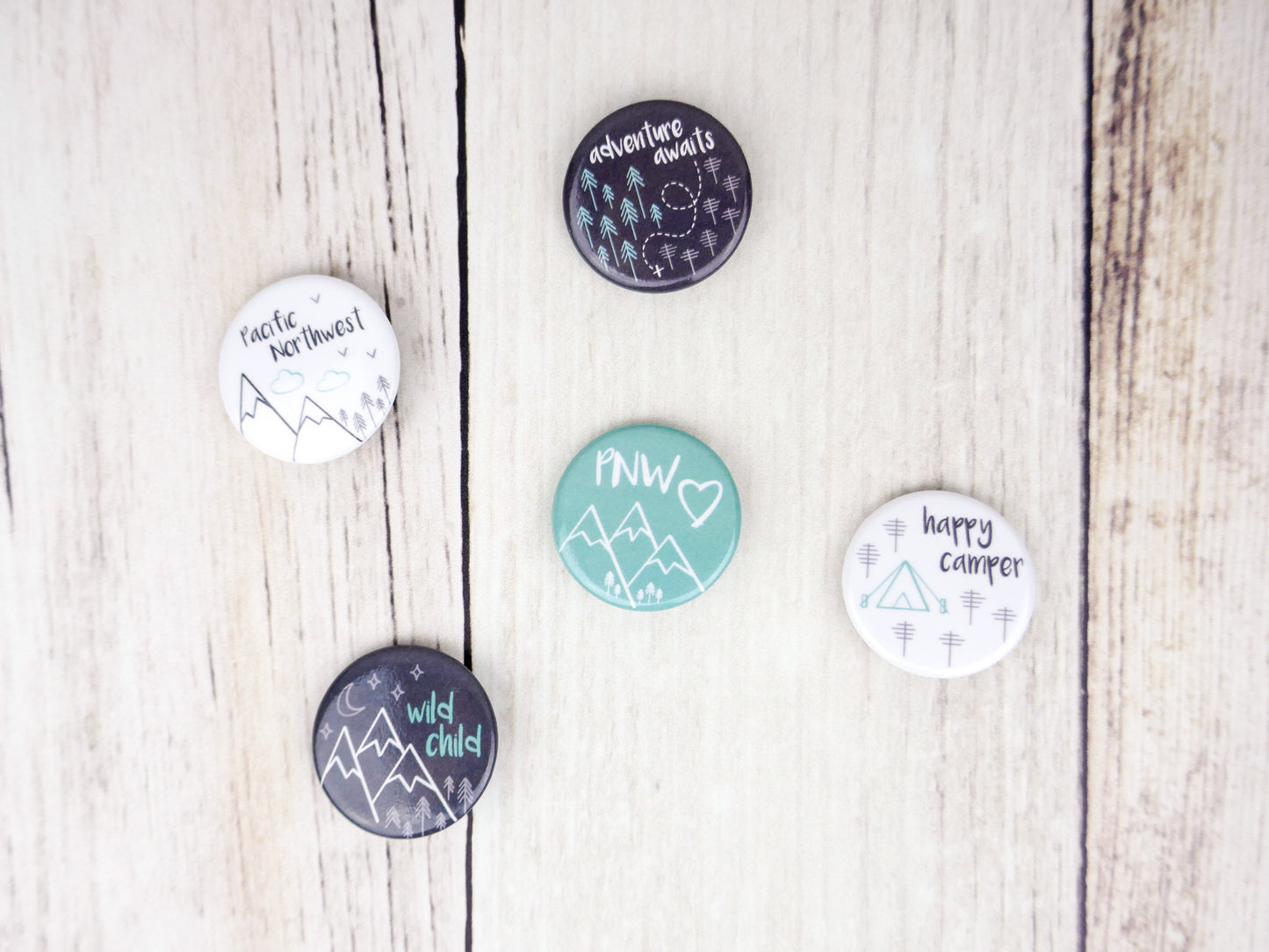 Button Pin - PNW Love - CAVU Creations