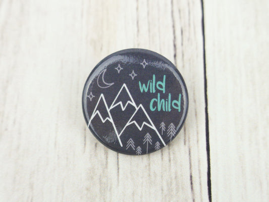 Button Pin - Wild Child - CAVU Creations