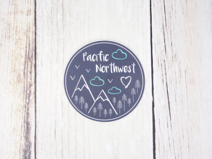 Sticker / Decal - Pacific Northwest 3" Gray - CAVU Creations