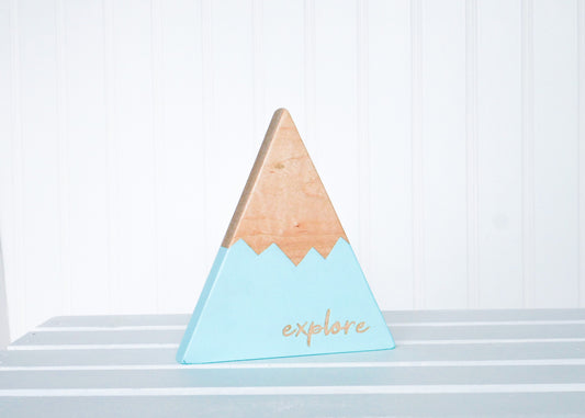 Wooden Mountain - Mint - "Explore" - CAVU Creations