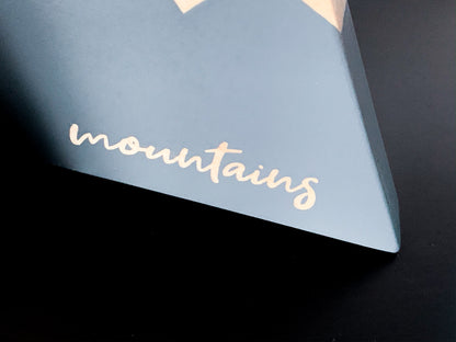 Wooden Mountain Set - Color Combo B - "The Mountains Are Calling" - CAVU Creations