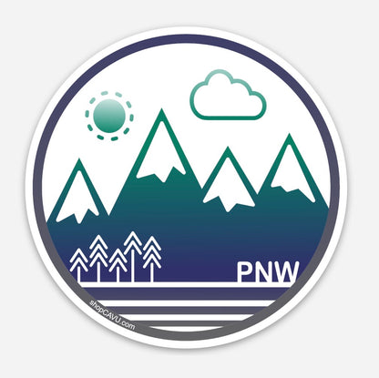 Sticker / Decal - PNW Circle 3" - CAVU Creations